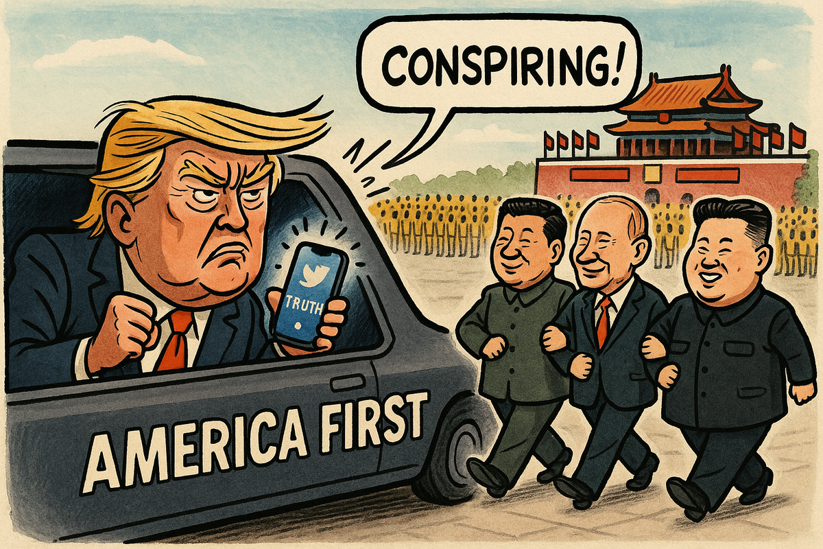 Trump Lashes Out at Xi Over Military Display, Accuses China of “Conspiring Against U.S.” Amid Growing Diplomatic Rift